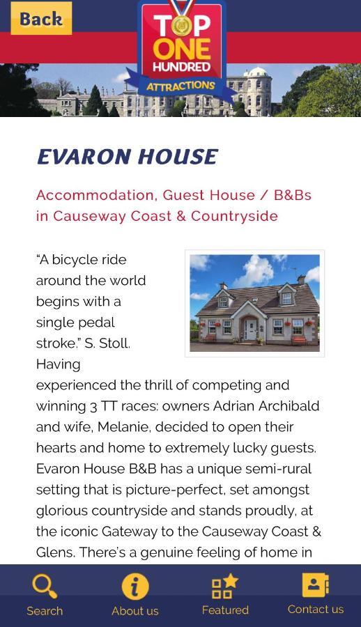 Evaron House Stranocum ภายนอก รูปภาพ